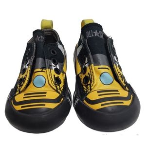 Converse All Star Slip On Black And Yellow Dump Truck Sneakers Tennis Sh…